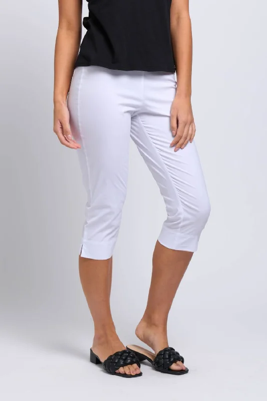 Split Enz Pant | White Modern Bootcut Pants