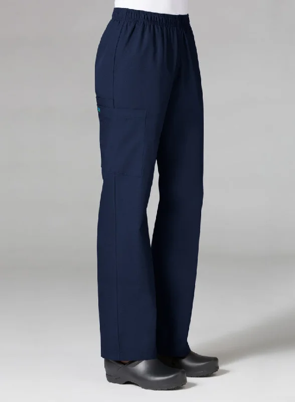 Full Elastic Band Cargo Pant(Regular) XXS-5XL  - Navy Chic Black Leggings