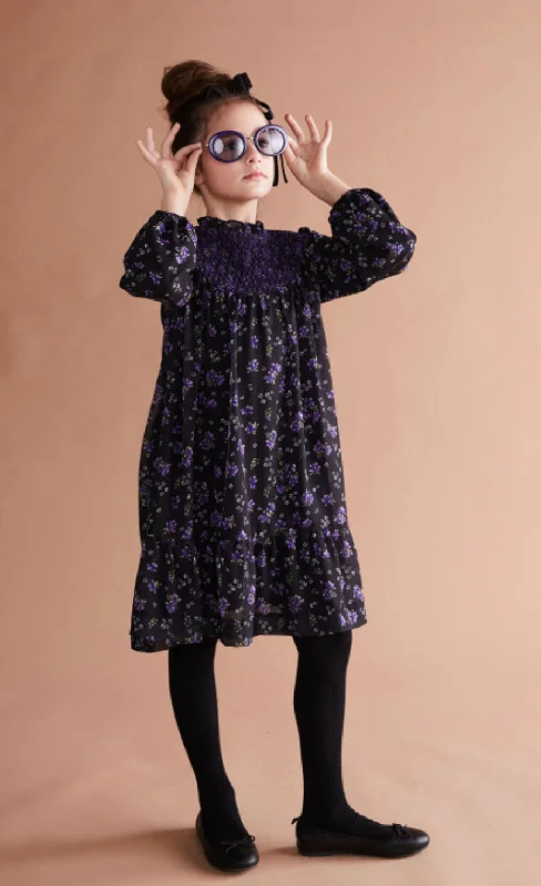 Violet Floral Dress 1256 Tunics Sale discount