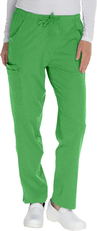 Elastic Drawstring Cargo Pant By MediChic XXS-5X / Green Apple Chic Slim Fit Pants
