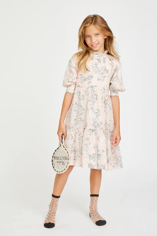 Pink Checkered Dress 1155 Tunics Brand named