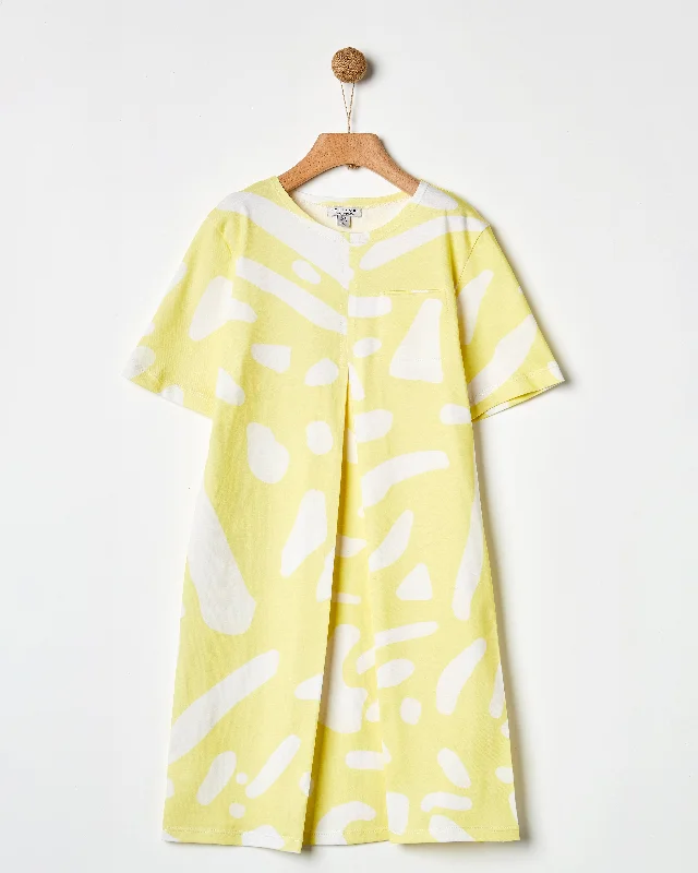 Yellow Print Dress Tunics Print Colorful