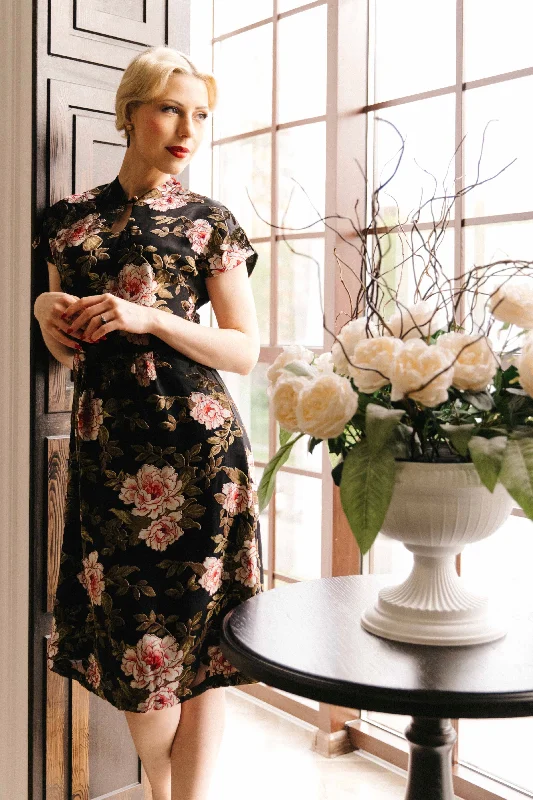 Winnie Velvet Floral Dress Tunics Top rated