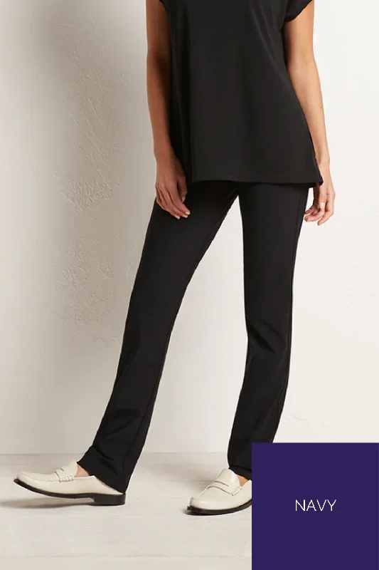 Long Pant | Navy Fashionable Button-Up Pants