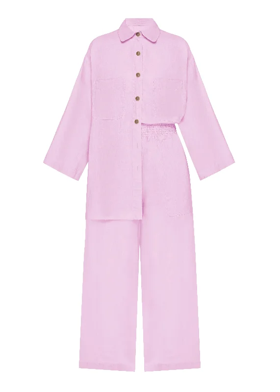 Top And Pants Set Lupin Elegant High-Waist Pants