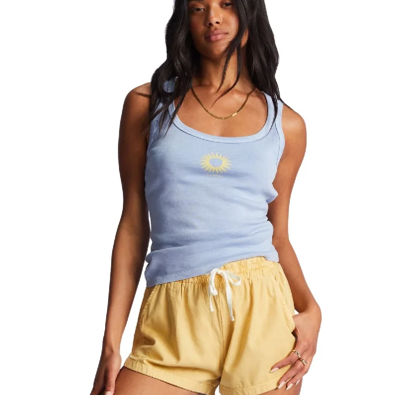 Billabong Right On Time Tank in Good Tides rhinestone tank top