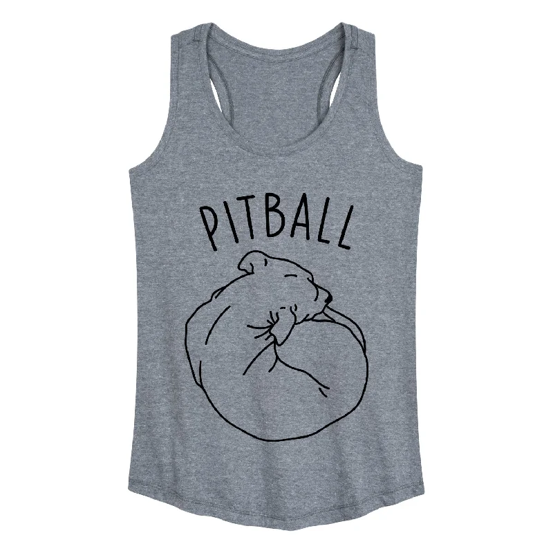Pitball Adult Womens Racerback Tank cherry red tank
