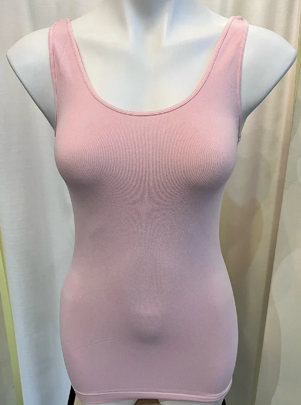 Signature Jersey Tank Top [Lt Pink-NS5178] cherry red tank