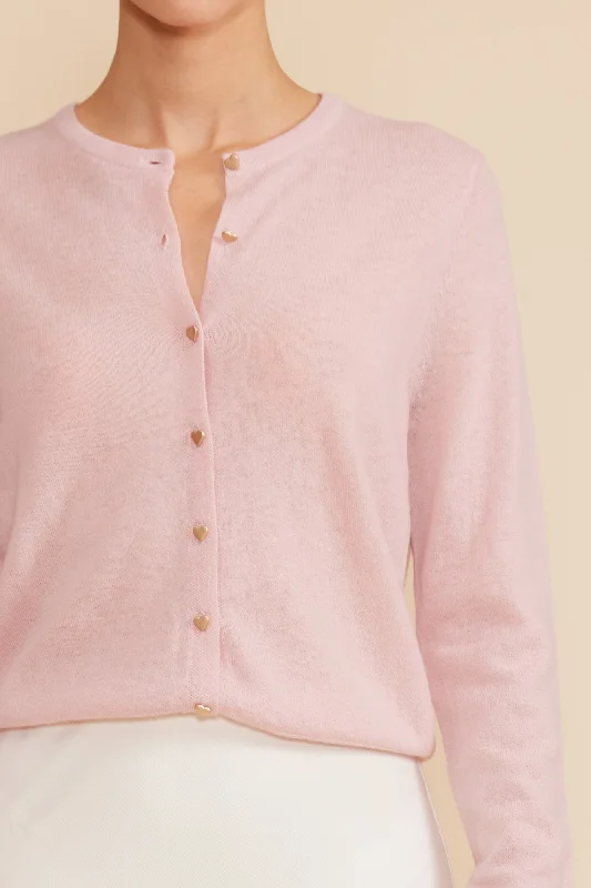 Betsey Cardigan Silk Blend Satin Velvet