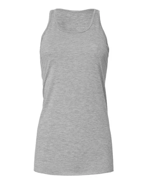 BELLA + CANVAS - Women's Flowy Racerback Tank - 8800 Athletic Heather lime green tank