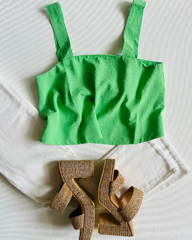 Pixie Tank- Green cute tank top