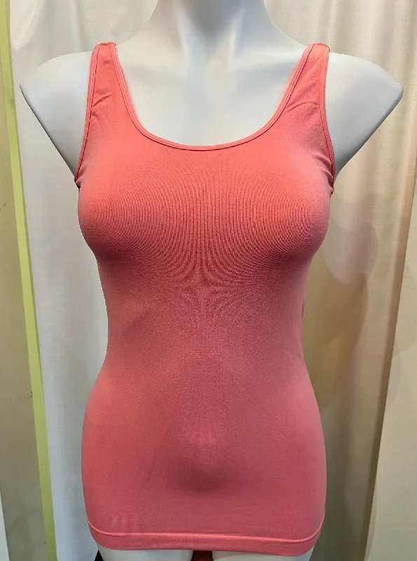 Signature Jersey Tank Top [Flamingo Pink-NS5178] soft pink tank