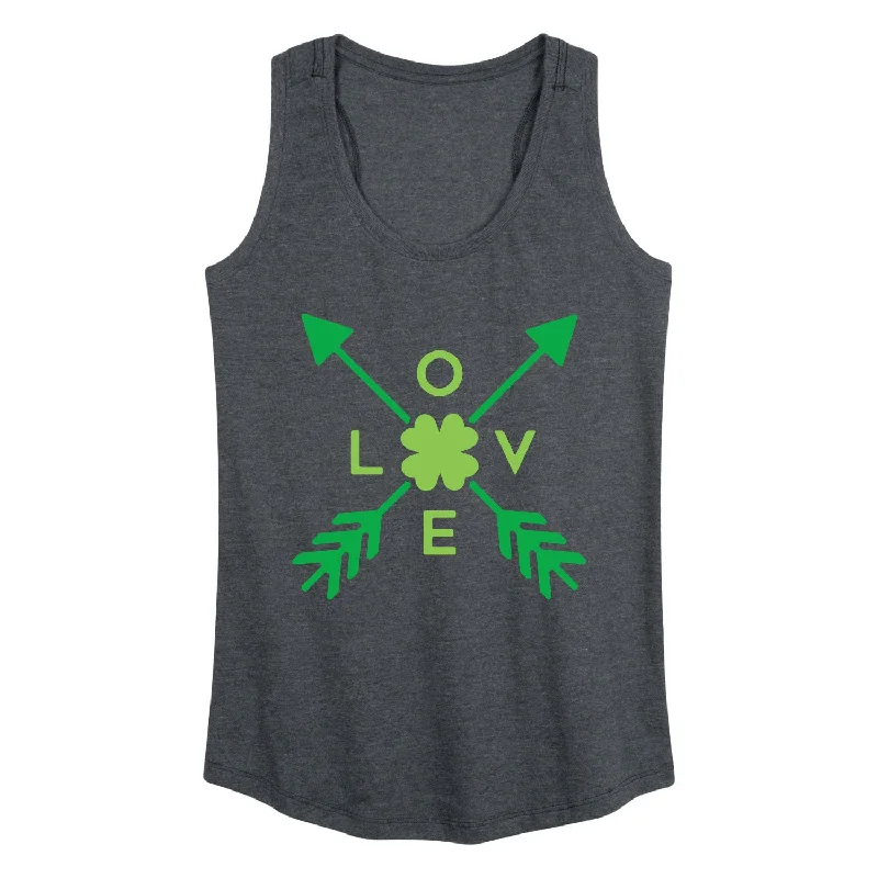 St Patrick'S Love Arrows Womens Racerback Tank sequin tank top