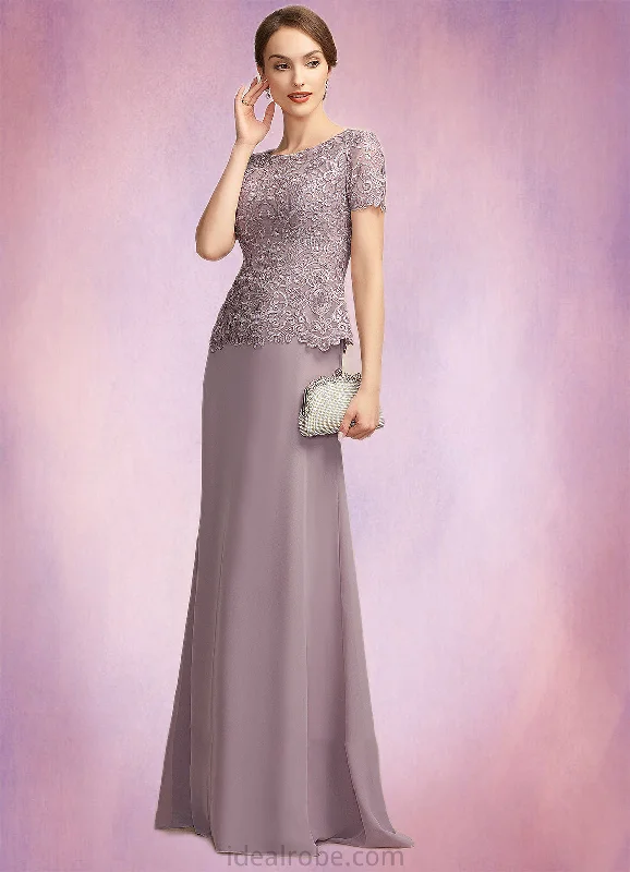Vicky A-Line Scoop Neck Floor-Length Chiffon Lace Mother of the Bride Dress STK126P0014846 Vicky A-Line Scoop Neck Floor-Length Chiffon Lace Mother of the Bride Dress STK126P0014846