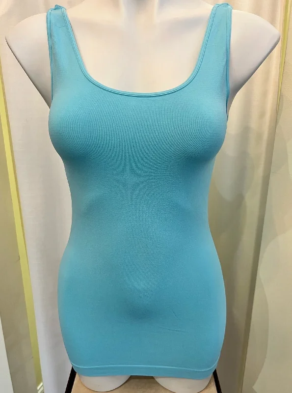 Signature Jersey Tank Top [Candy Blue-NS5178] black tank top