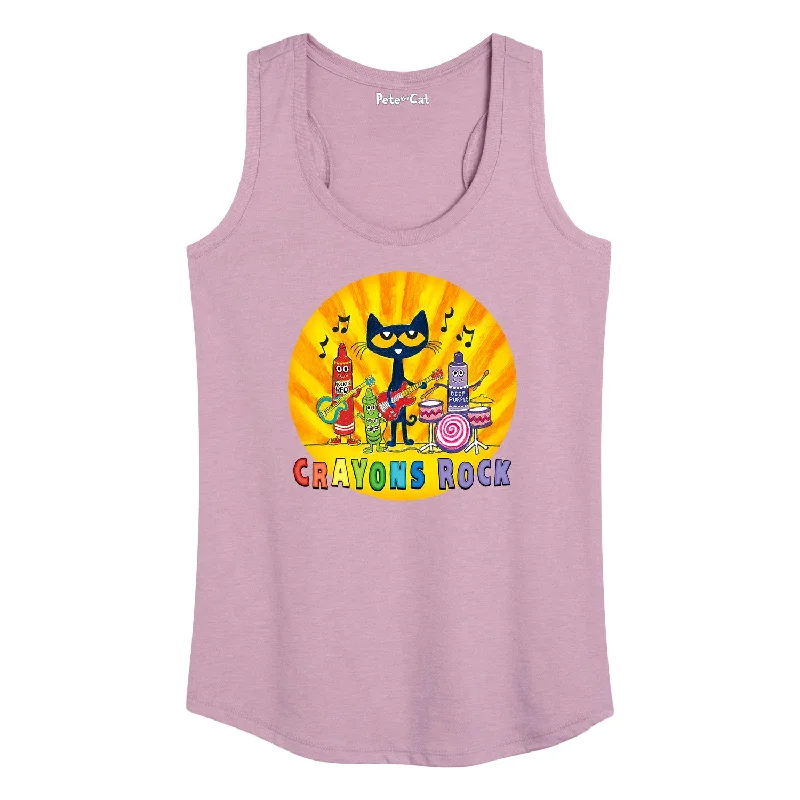 PTC Crayons Rock Womens Racerback Tank neon tank top
