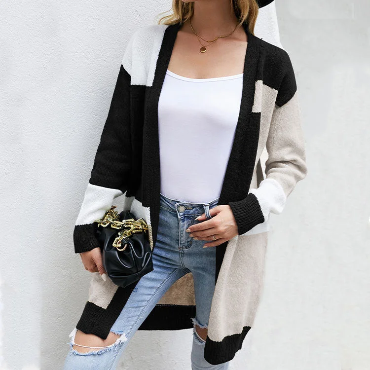 Women Plus Sizes Knitting Cardigan Coats Velvet Chenille Corduroy