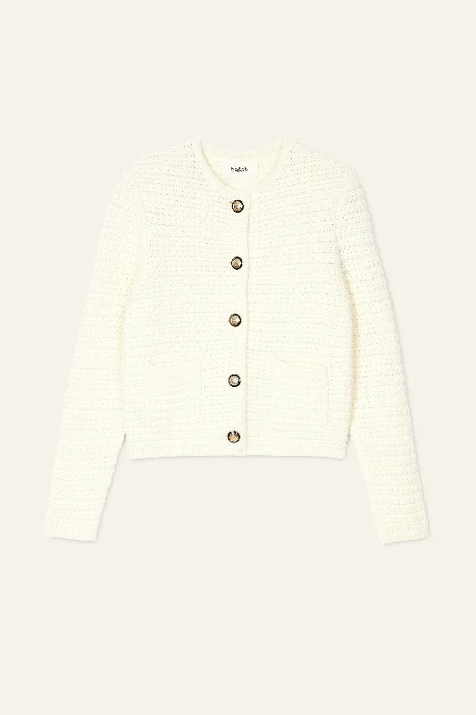 CARDIGAN GASPARD Collared Crew Neck Turtle Neck