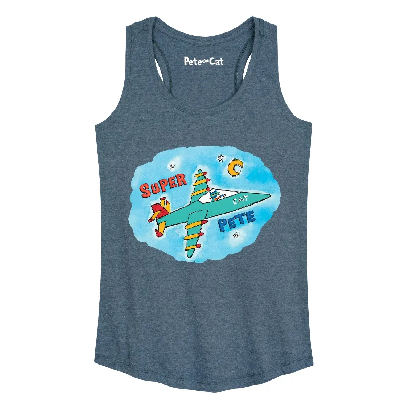 Ptc Super Pete In Jet Womens Racerback Tank yoga tank top