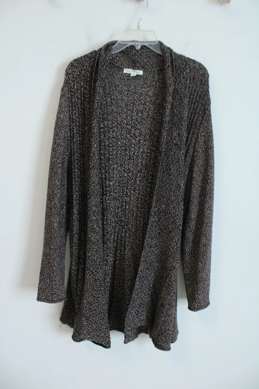 Studio Works Brown Black Knit Cardigan | XL Stylish Fashionable Trendy