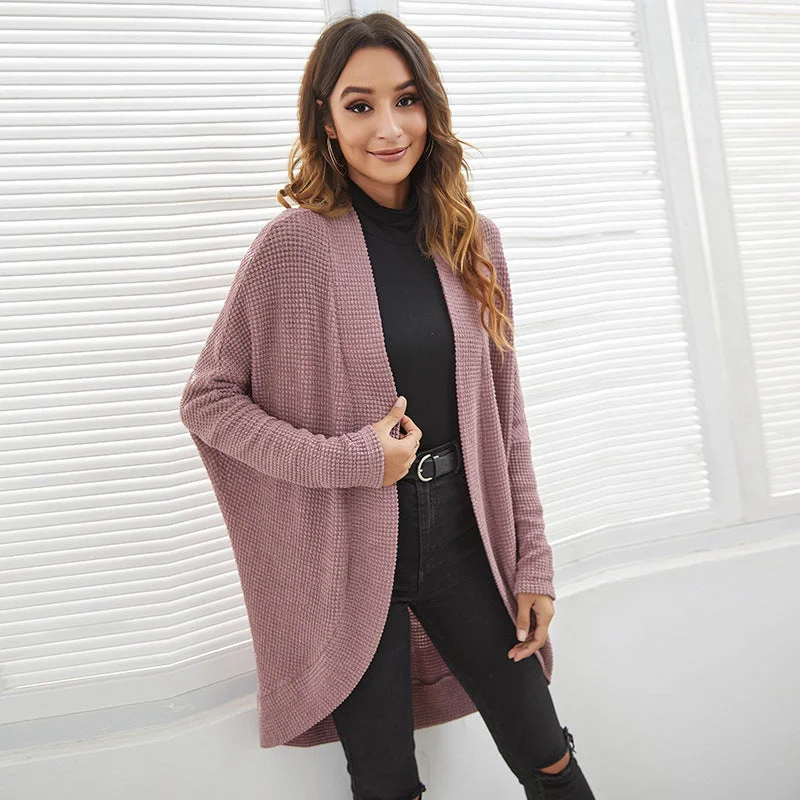 Casual Fall Knitting Cardigan Coats for Women Sequined Glittery Shiny