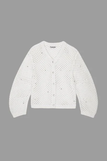 RHINESTONE CARDIGAN Front Pockets Side Pockets Patch Pockets