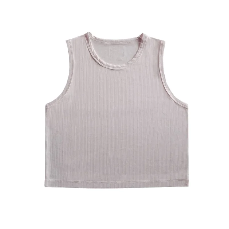 Bearded Goat Women's Hydra Tank in Light Grey coral tank top