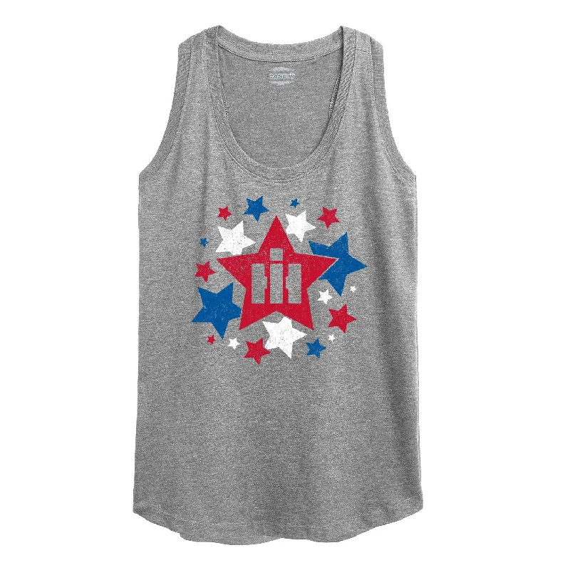 Scattered Stars IH Cut Out Womens Racerback Tank ivory tank top