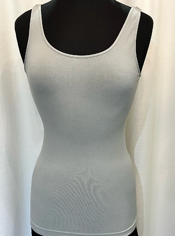 Signature Jersey Tank Top [Metal Grey-NS5178] sequin tank top
