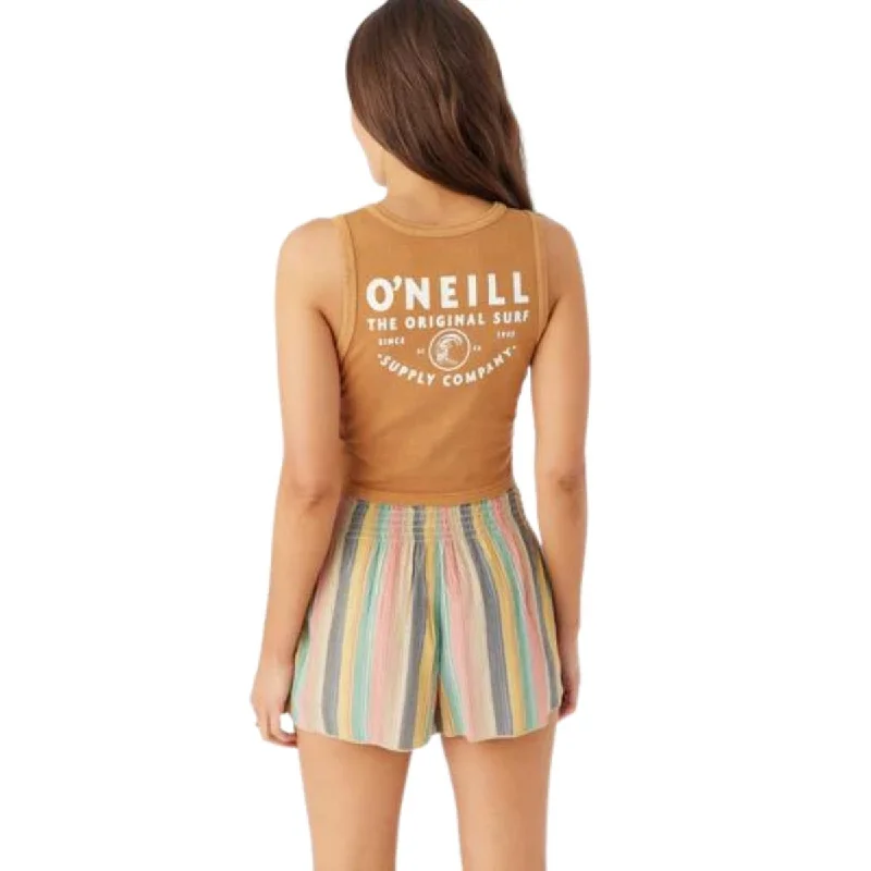 O'Neill Supply Co Tank in Brown Sugar black tank top