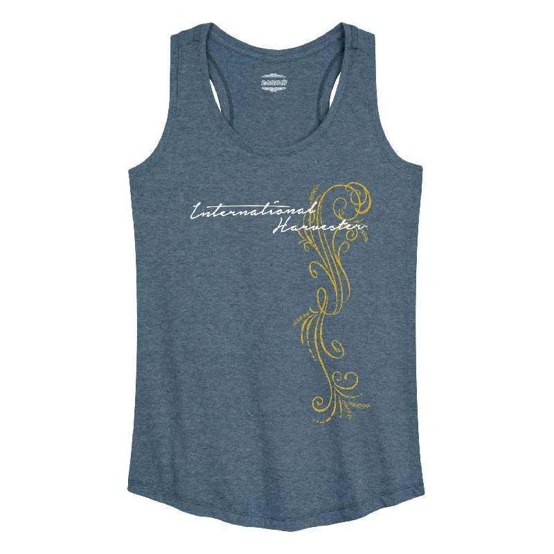 IH Side Script Womens Racerback Tank comfortable tank top