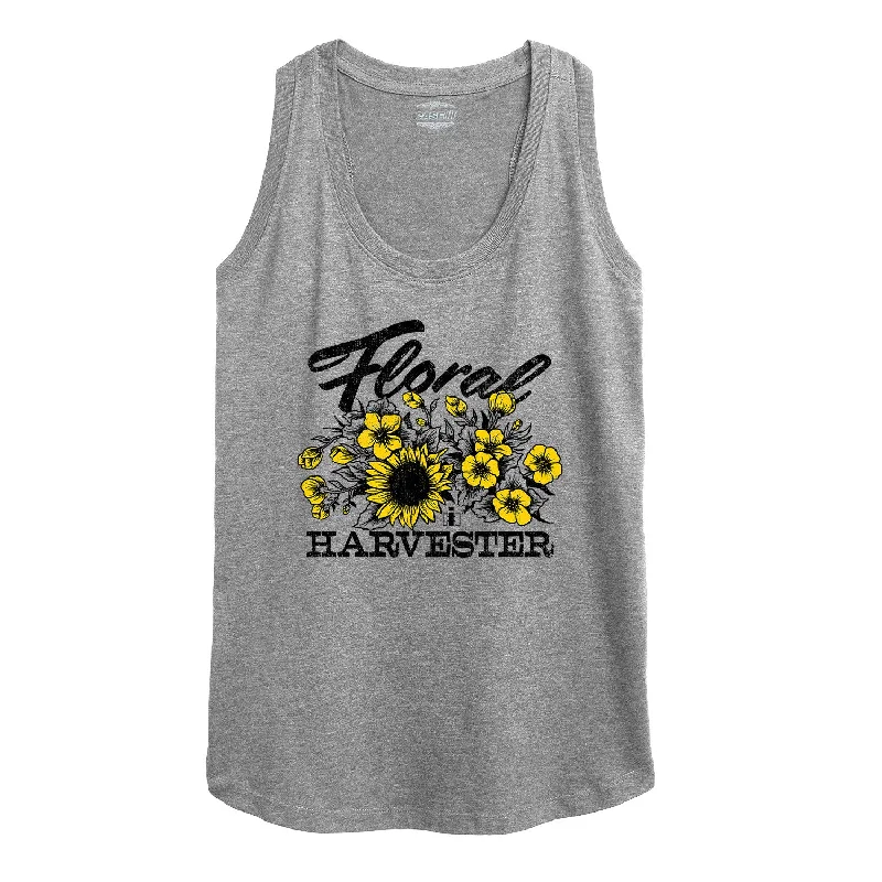 Floral Harvester Womens Racerback Tank flowy tank top
