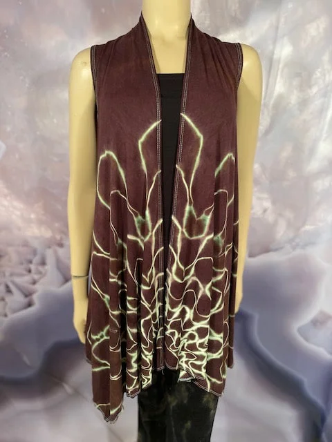 Ravan Alexandra Sleeveless Cardigan (Vest) #1 Chenille Blend Fleece Blend Nylon Blend