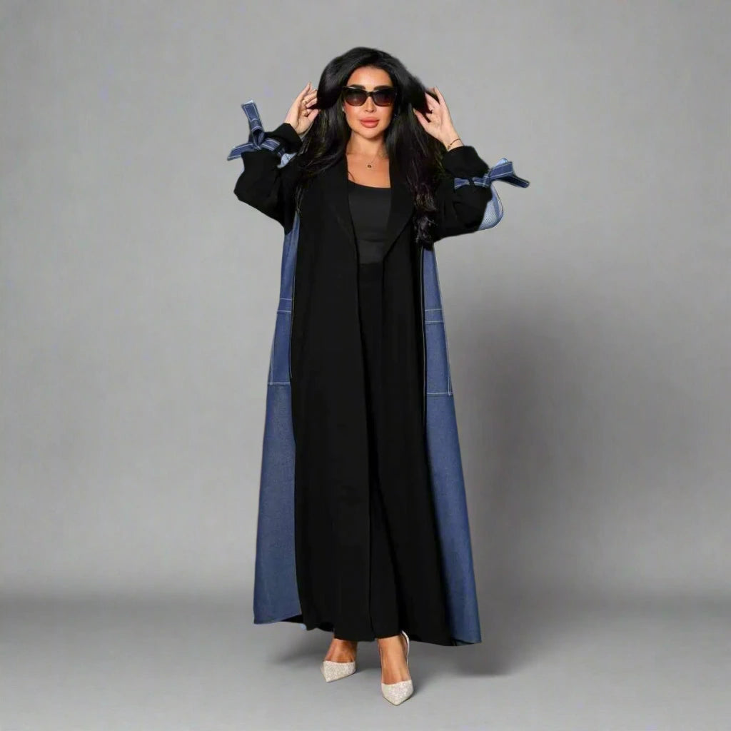 Modest Fashion Cardigan Open Abaya Dress #24168 Fitted Loose Oversized