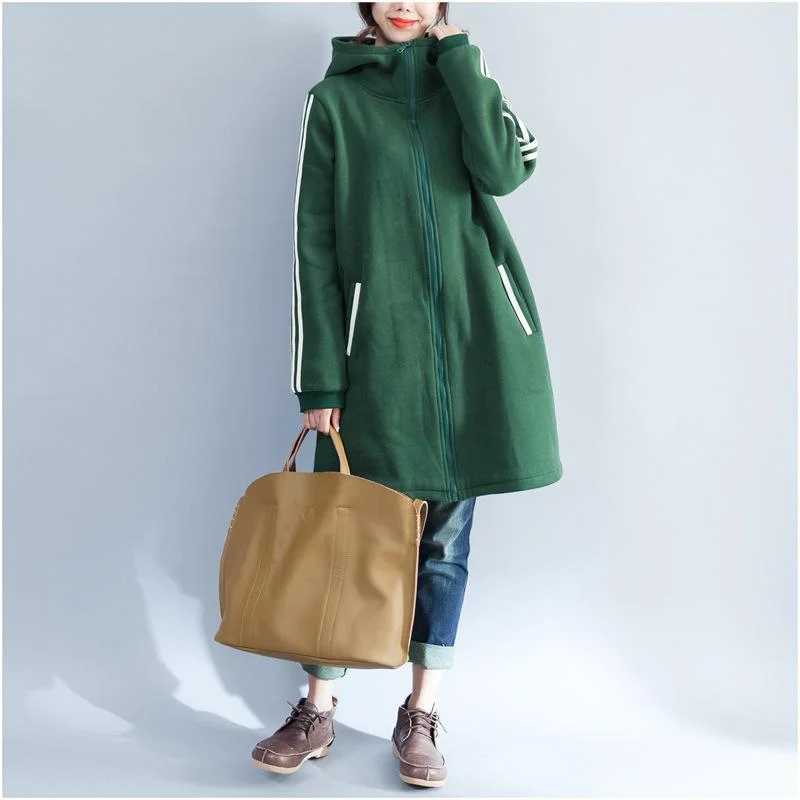 Plus Size Women Warm Cardigan Hoodies Nylon Fabric Polyester Fabric Spandex Fabric