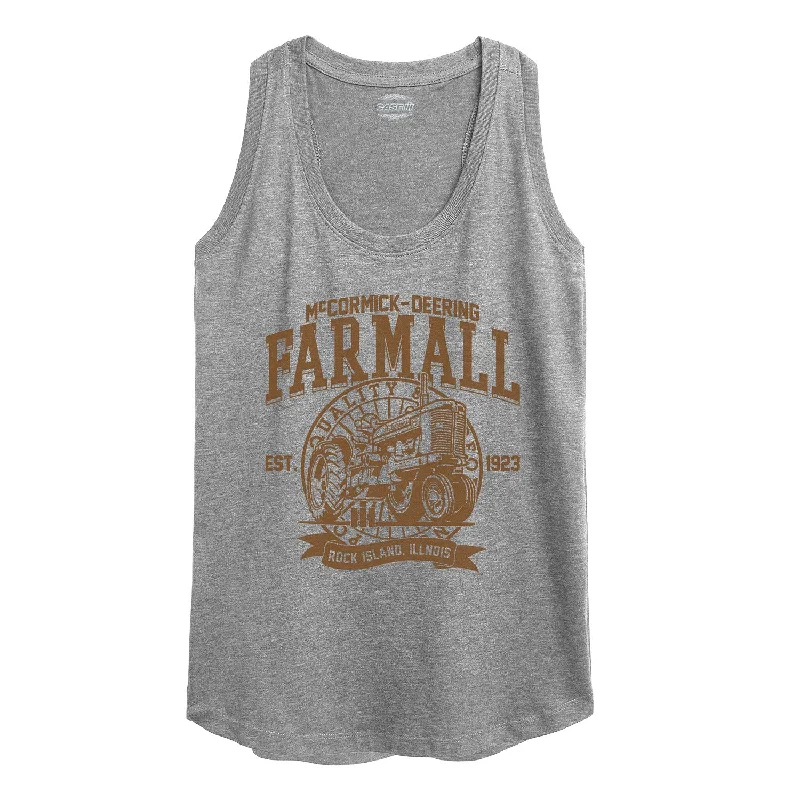 Farmall Collegiate Womens Racerback Tank sequin tank top
