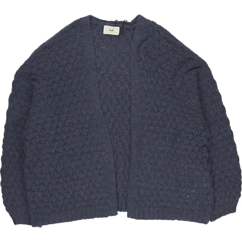 Hush Slate Grey Mischa Textured Cardigan Modern Contemporary chic