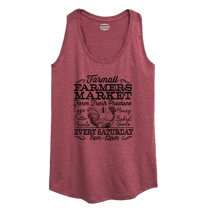 Farmers Market Womens Racerback Tank relaxed fit tank