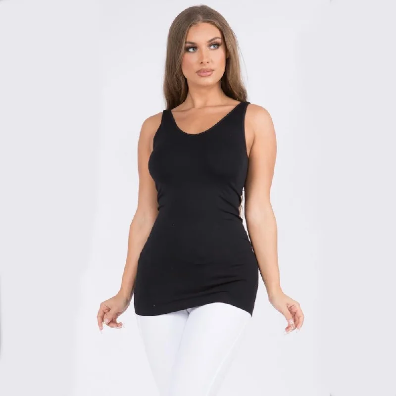 Seamless Reversible V-Neck Tank Top (3 colors) flirty tank top