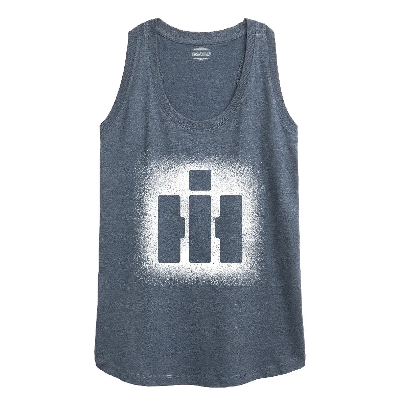 IH Logo Spray Womens Racerback Tank bold tank top