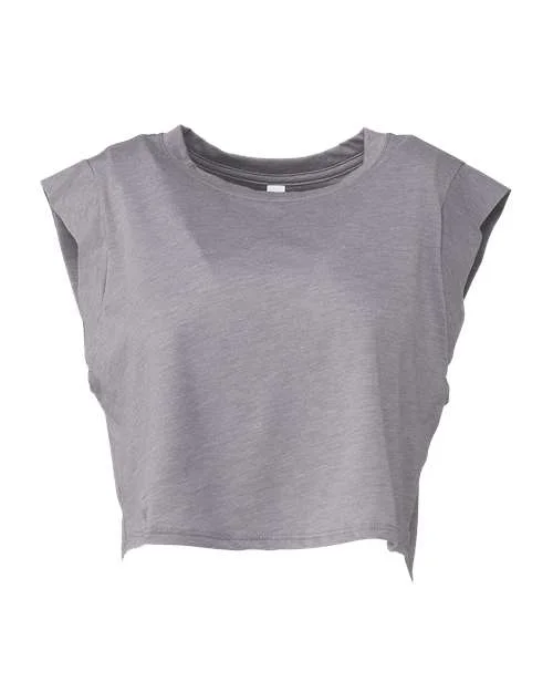 BELLA + CANVAS - FWD Fashion Women's Festival Crop Tank - 8483 Storm lemon yellow tank