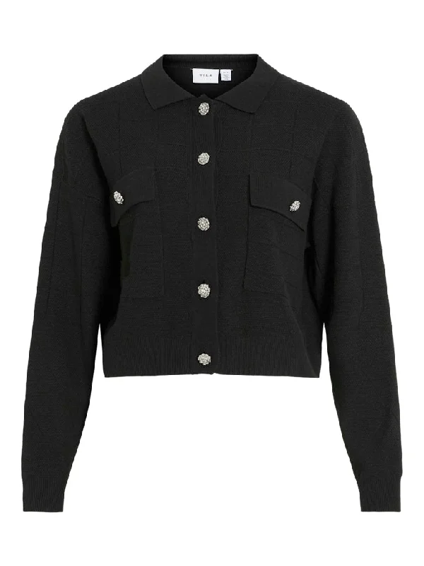 Vila Julisa - Kort cardigan Iron Safe Non-Iron Wrinkle Free