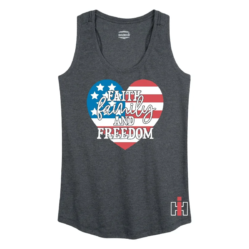 Faith Family Freedom IH Womens Racerback Tank mesh tank top
