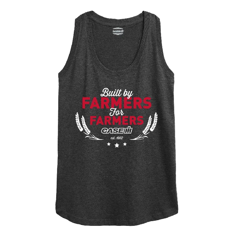 Built by Farmers for Farmers Womens Racerback Tank print tank top