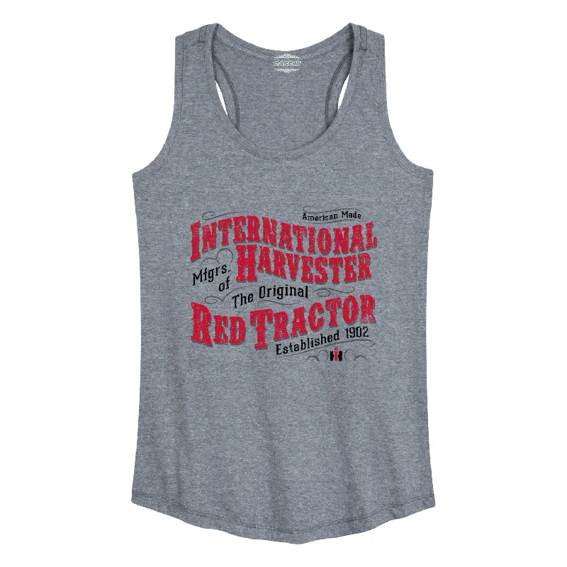 IH Red Tractor Womens Racerback Tank lounge tank top