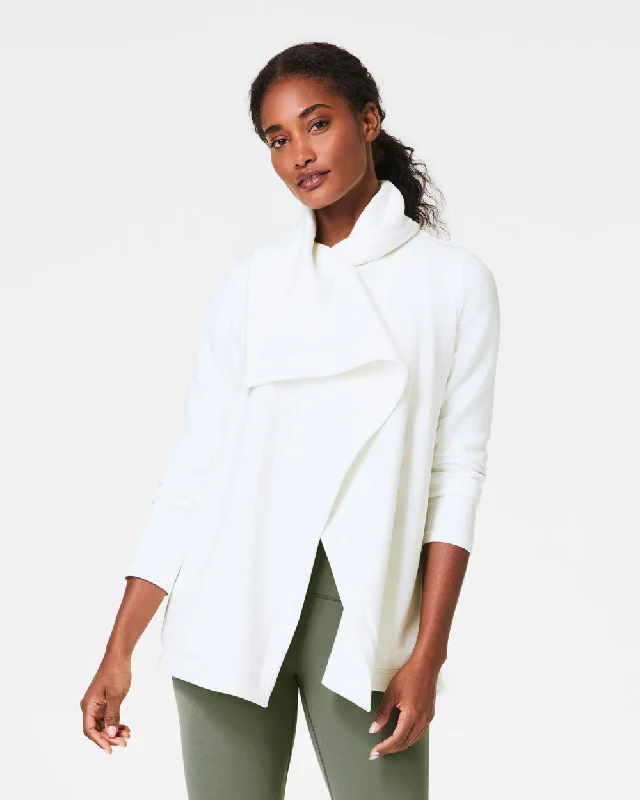 Airessentials Open Wrap Cardigan Spandex Rayon Corduroy