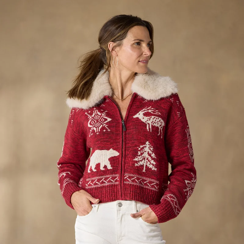 Forest Keeper Cardigan Solid Color Striped Floral Print