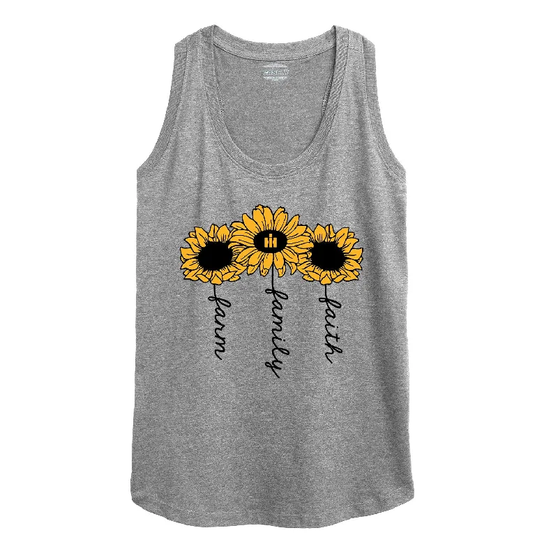 IH Faith Family Farm Womens Racerback Tank floral tank top
