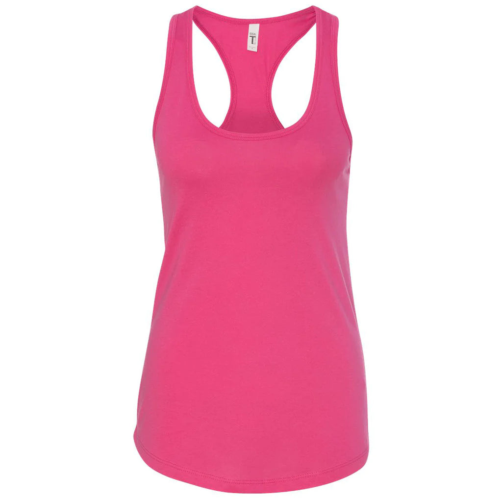 Next Level - Women’s Lightweight French Terry Racerback Tank - 6933 Raspberry beige tank top