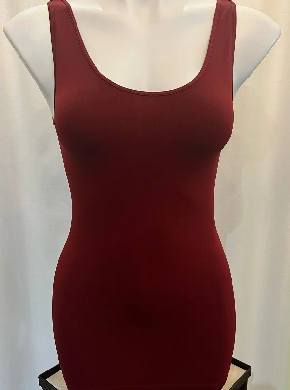 Signature Jersey Tank Top [Sundried Tomato-NS5178] coral tank top